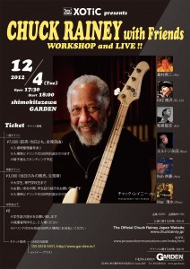 XOTIC Present Chuck Rainey with Friends Work Shop and Live